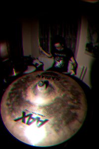 Drum training on fisheye