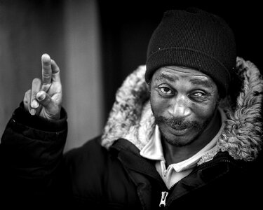Male poor homelessness photo