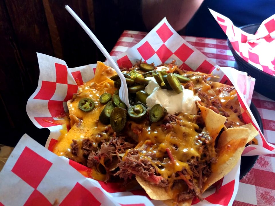 Pulled pork nachos