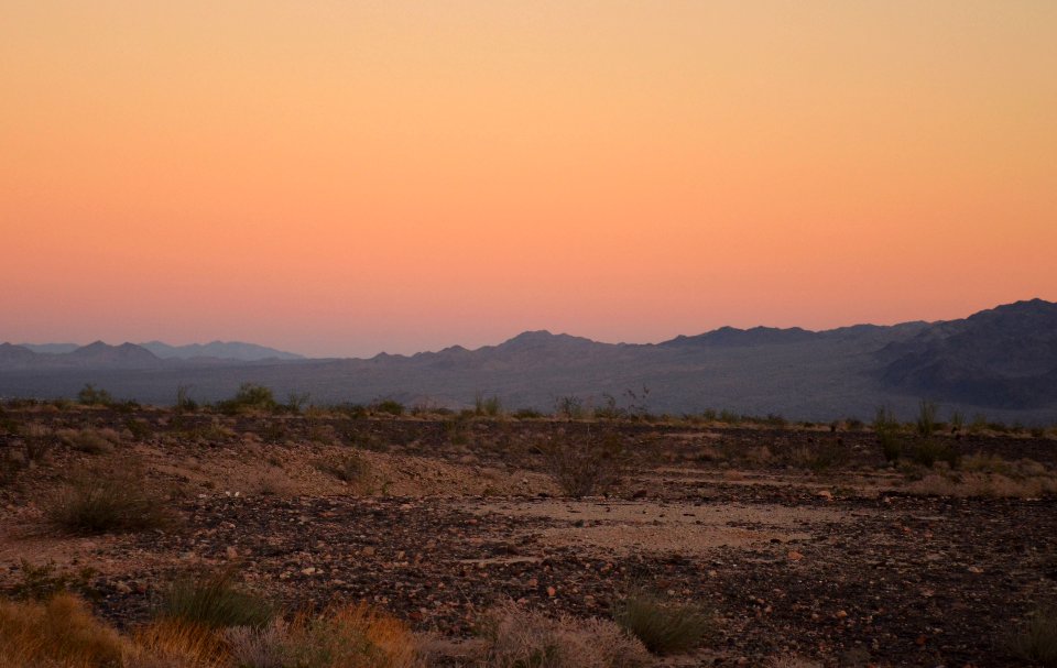 Sunset over the Orocopia Mountains