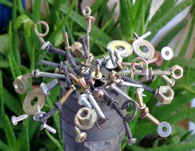 Steel magnetic nut