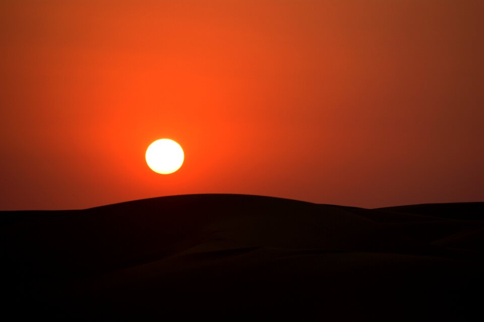 Sun afterglow evening sky