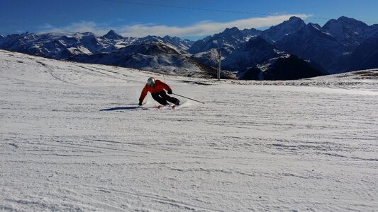 Ski resort skier winter photo