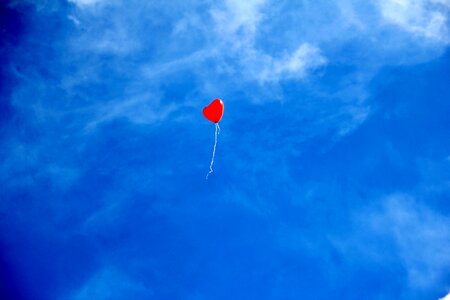 Romance sky heart shaped photo