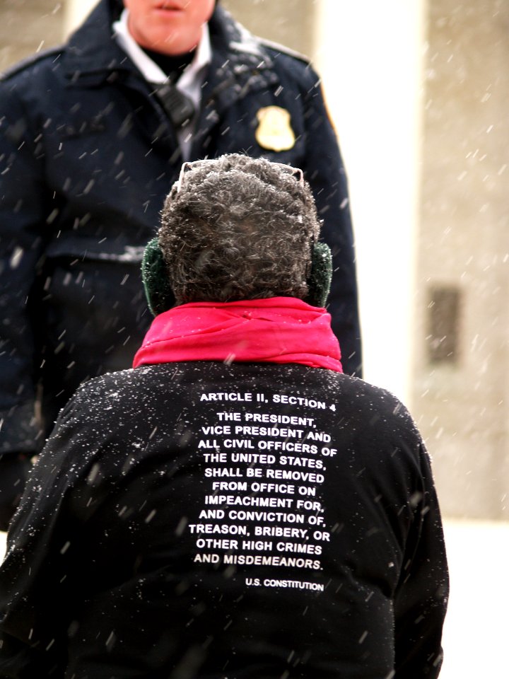 Article II, Section 4, United States Constitution v. SCOTUS Police, Outside the Third Guantanamo Hearing (Washington, DC)