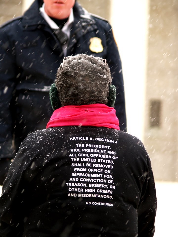 Article II, Section 4, United States Constitution v. SCOTUS Police, Outside the Third Guantanamo Hearing (Washington, DC) photo