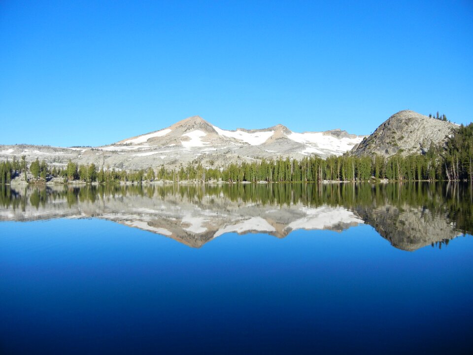 Mountain lake nature water photo