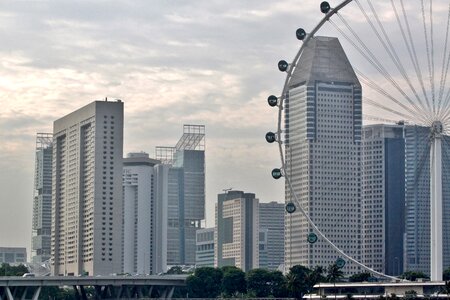 Asia singapore skyline building photo