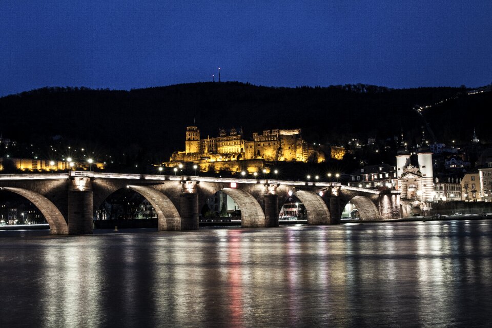 Lighting night heidelberger schloss