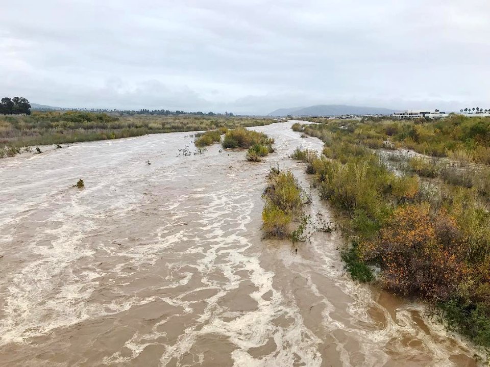 The Santa Clara River near Oxnard, California.