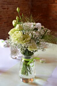 Flowers bouquet white