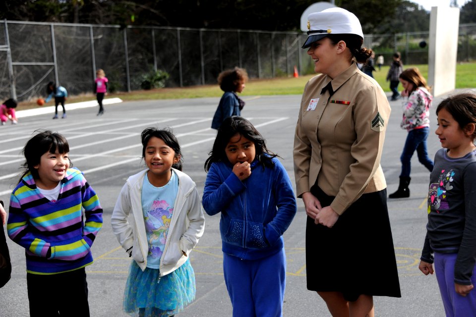 Marines, kids and books: Oh My!