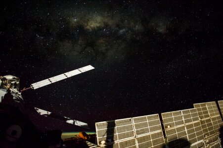 International space station dark universe photo