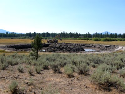 Butte Creek during construction 2009