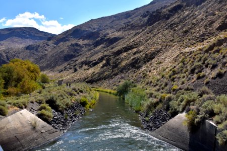 Derby Dam along the Truckee River, Nevada photo