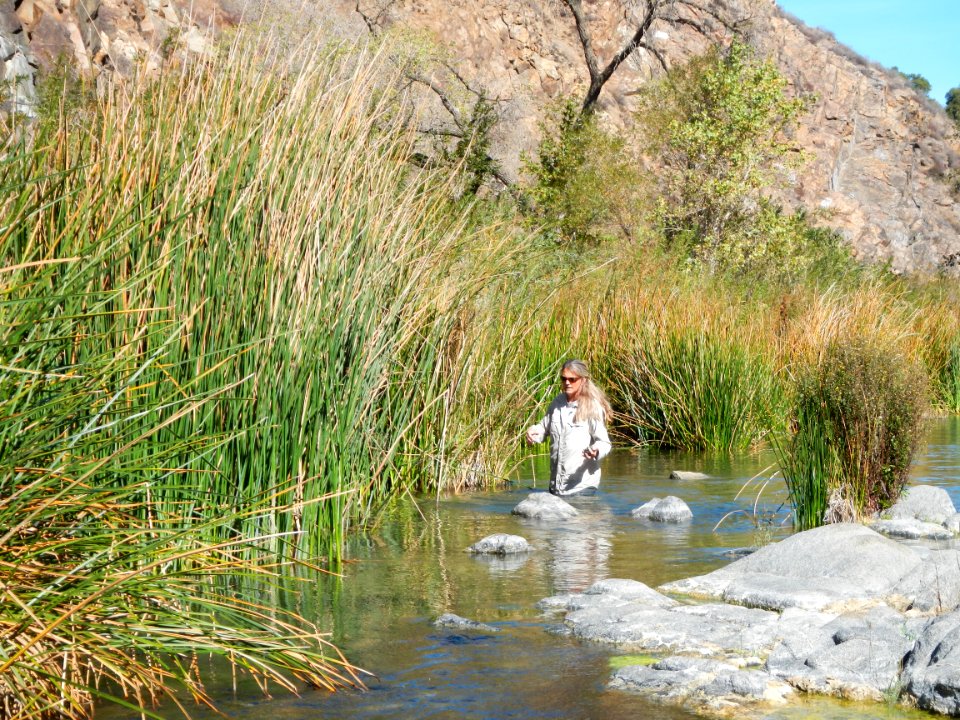 Sandi Jacobson at Santa Margarita headwaters.