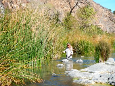 Sandi Jacobson at Santa Margarita headwaters.