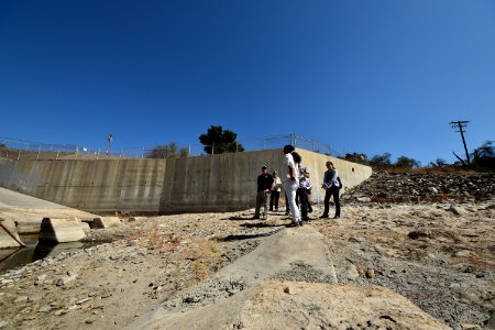 Major barrier to steelhead movement at I-5 and San Juan Creek in the City of San Juan Capistrano, Orange County, CA.