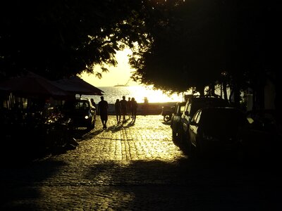 Sunset rays light