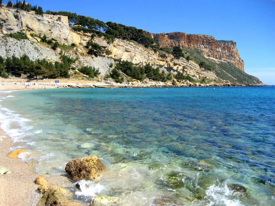 Cliffs beach provence-alpes-côte d'azur