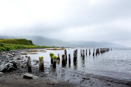 Old dock in Massacre Bay, Attu photo