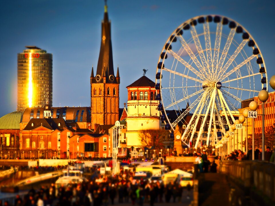 Rhine river city rhine