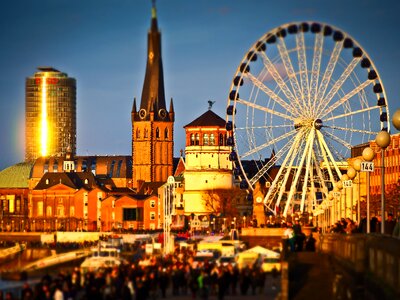 Rhine river city rhine