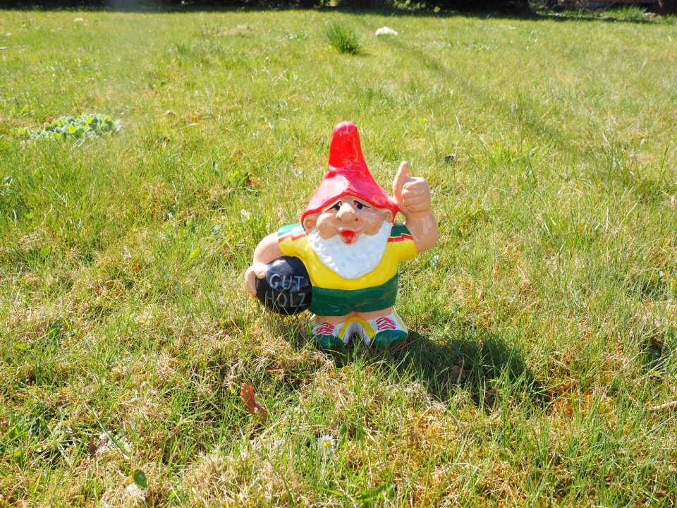 Garden gnome figure gut