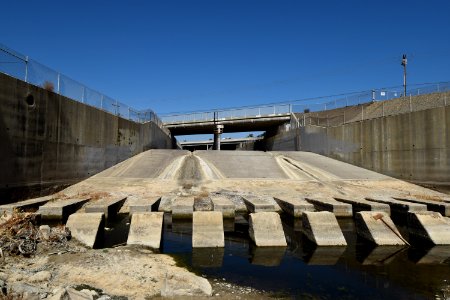 Major barrier to steelhead movement at I-5 and San Juan Creek in the City of San Juan Capistrano, Orange County, CA.