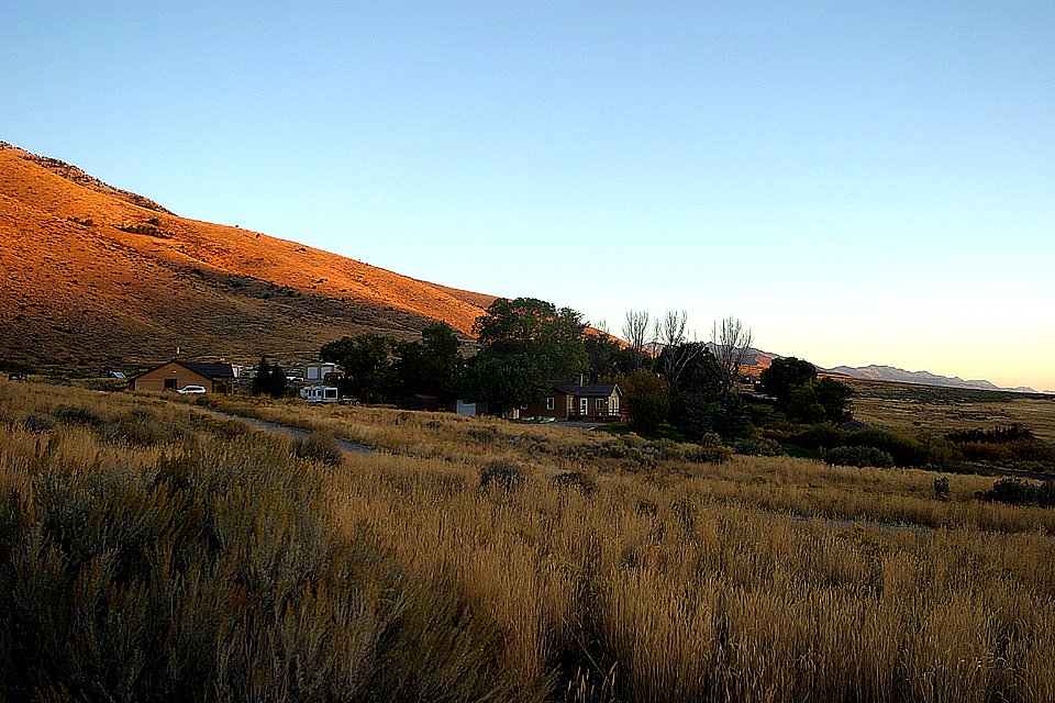 Sunrise at Ruby Lake National Wildlife Refuge HQ