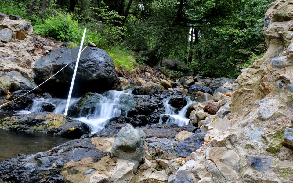 Measuring flow near removed barrier