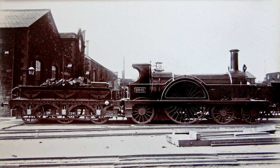 GWR 4-2-2 2001 ex B&ER 39 4-2-4T