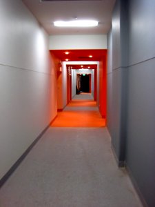 Orange Glow Hallway