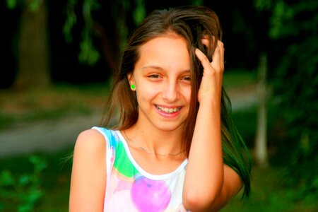 Beauty smile grass