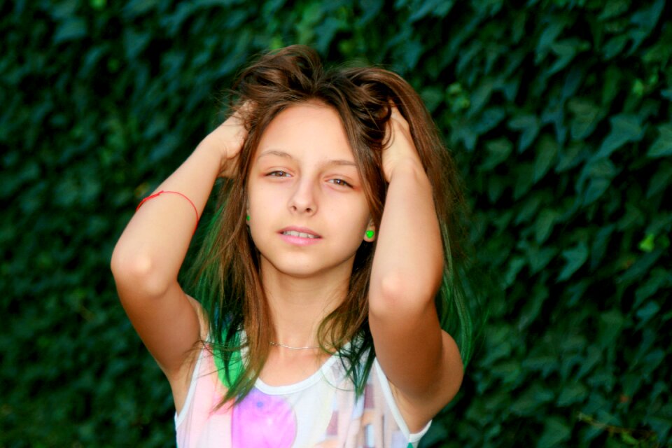 Beauty smile grass