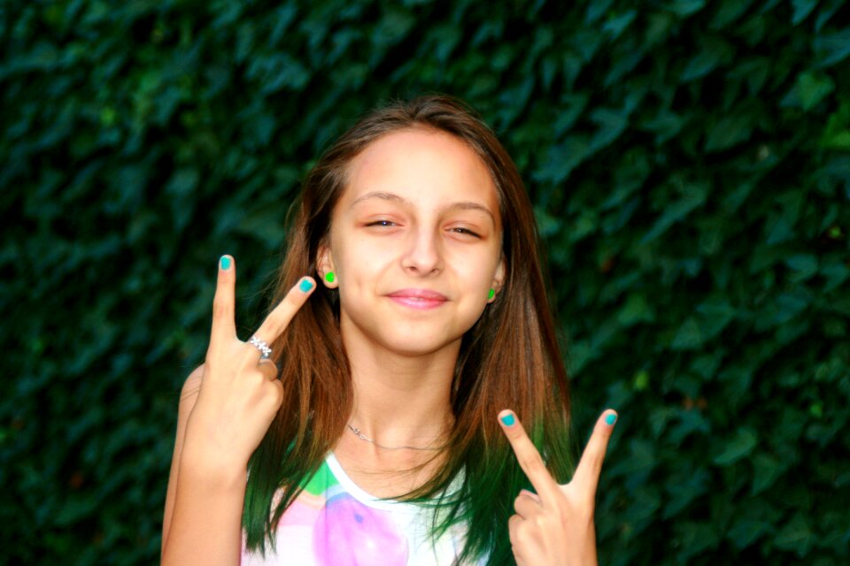 Beauty smile grass