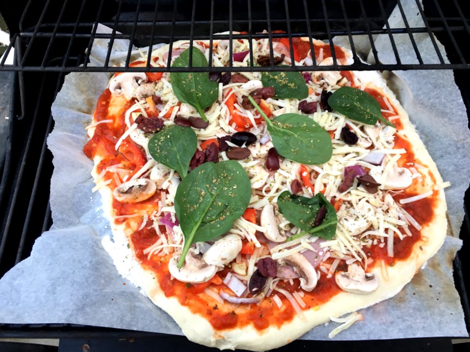 Tonights Grilled Pizza is Red