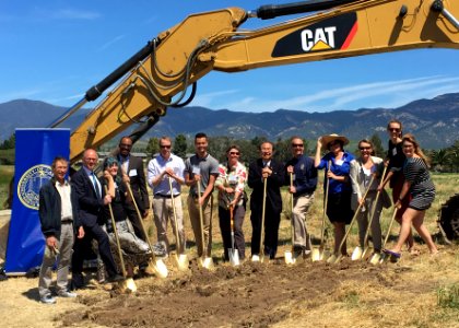 Federal, state and local agencies break ground on the University of California, Santa Barbara North Campus Open Space restoration project. photo