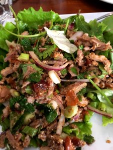Duck larb