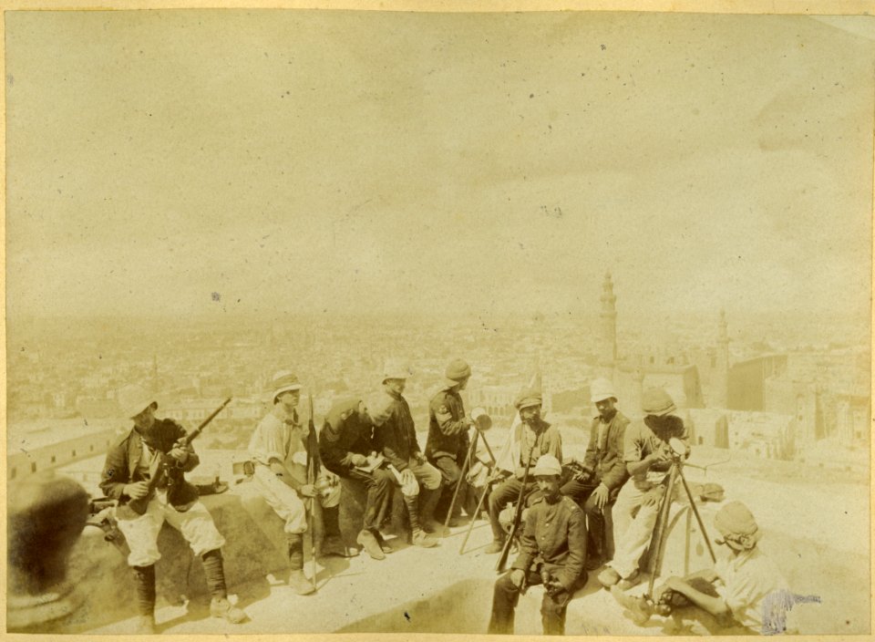 British Heliographs in 1882 at the Citadel of Cairo