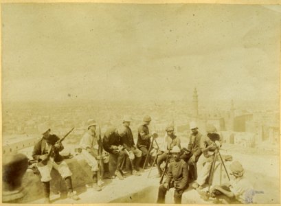 British Heliographs in 1882 at the Citadel of Cairo