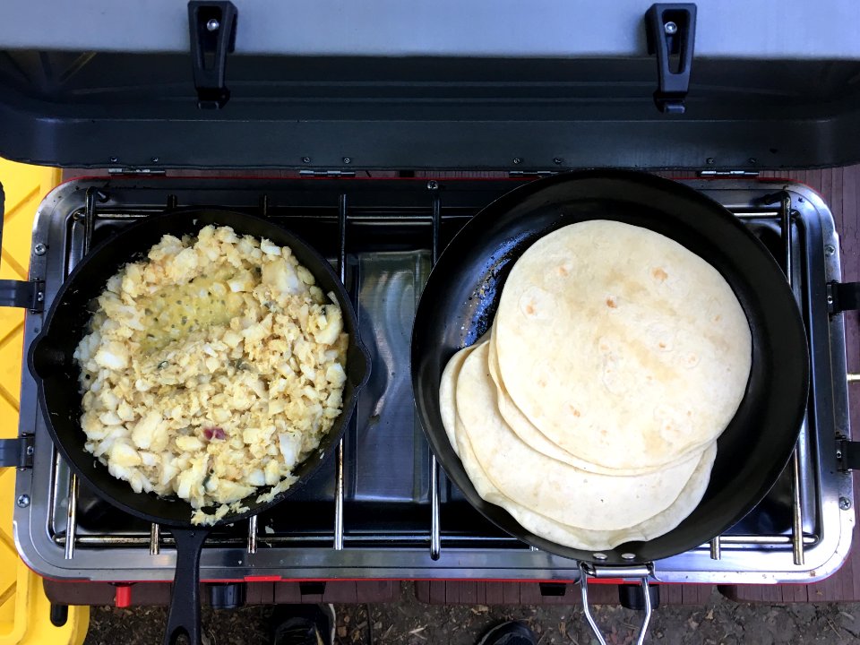 Fish Tacos on the Camp Stove