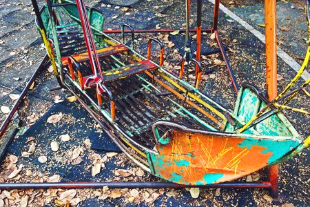 Playground creepy rusted