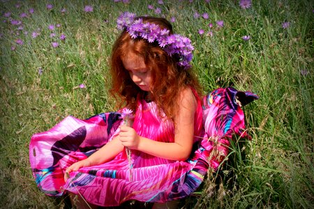 Dress mov flowers