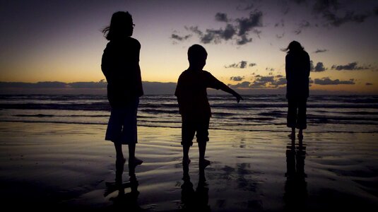 Silhouette kids children