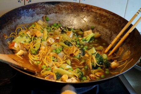 Stir-fry vegetables chinese photo