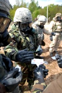 43rd Signal Battalion, conducts Common Task CBRN Training.