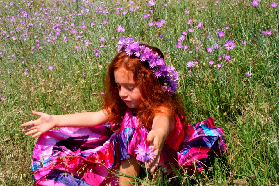 Dress mov flowers