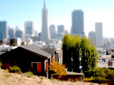 Telegraph Hill Tilt Shift photo