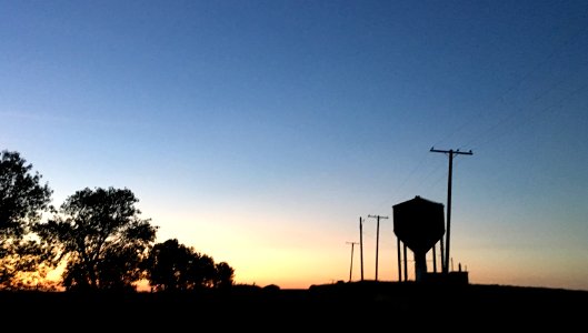 Sunset Over the Road